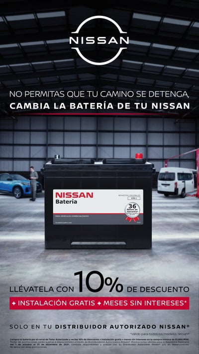 CAMBIA LA BATERÍA DE TU NISSAN